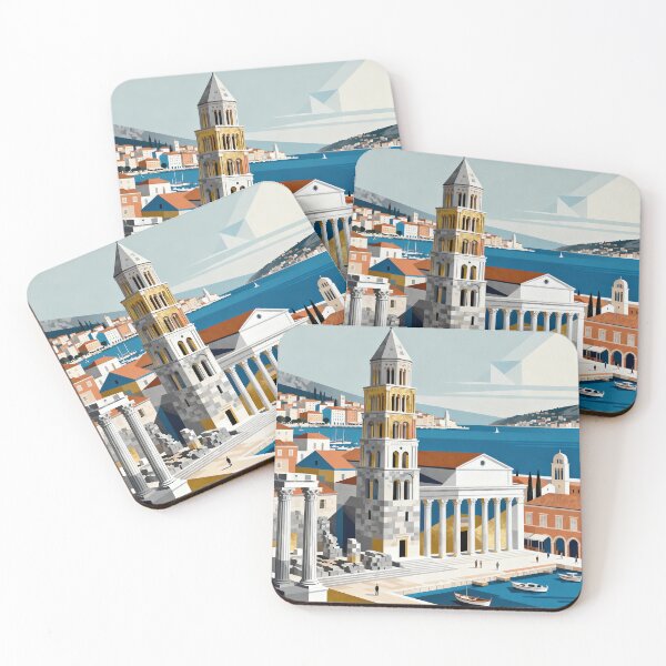 Item preview, Split Vintage Travel Poster designed and sold by TrendSh0p.
