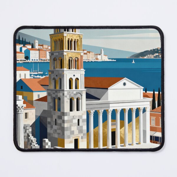 Item preview, Split Vintage Travel Poster designed and sold by TrendSh0p.