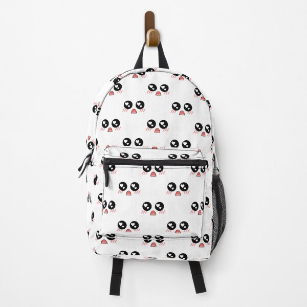 Item preview, Cute kawaii blushing surprised heart eyes face pattern designed and sold by BlushyPrint.