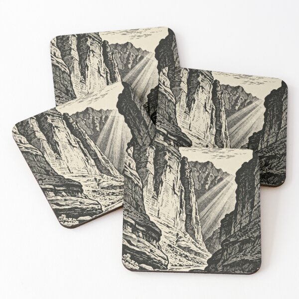 Item preview, Majestic Canyon River with Sunlight Beams designed and sold by zzz888.