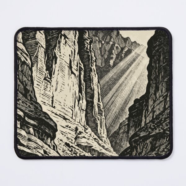 Item preview, Majestic Canyon River with Sunlight Beams designed and sold by zzz888.