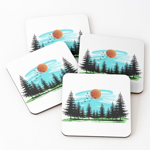 Item preview, Mystical Forest Moonrise Nature Design designed and sold by RIDVAN | Visual Art & Design.