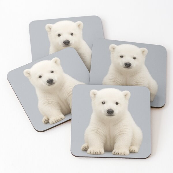 Item preview, Snow-White Polar Bear Cub – Arctic Charm designed and sold by BloomOfDesign.
