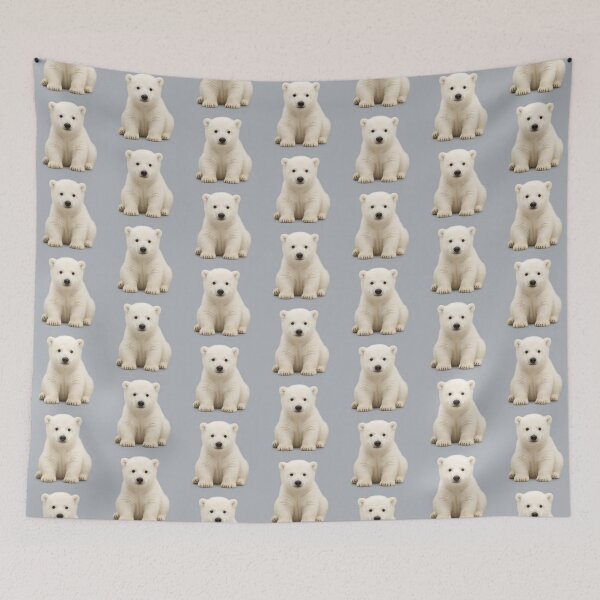 Item preview, Snow-White Polar Bear Cub – Arctic Charm designed and sold by BloomOfDesign.