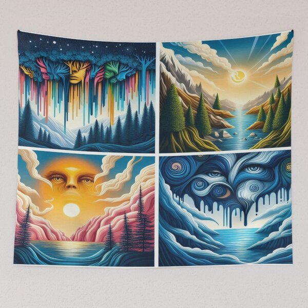 Item preview, Surreal Landscapes – Faces in the sky, nature flows into dreams and reflections designed and sold by FotoworldEdel.
