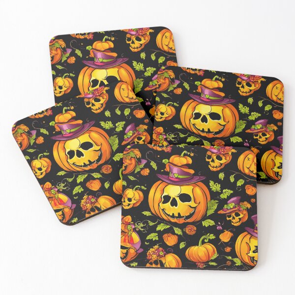Item preview, Skull in a Pumpkin Hat designed and sold by Zofia Sosnecka.