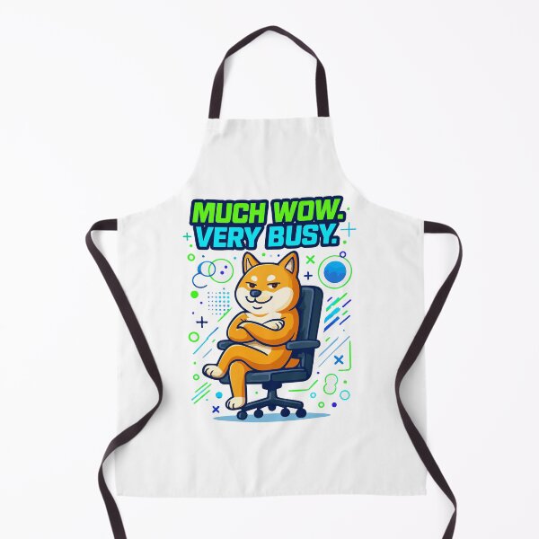 Item preview, Shiba Inu Meme "Much Wow. Very Busy." Futuristic Quote Tee designed and sold by Tong4130.