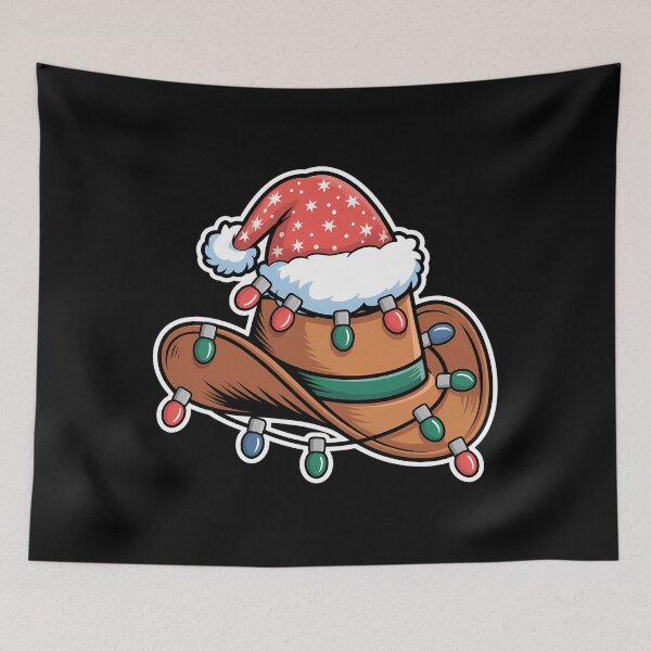 Item preview, Cowboy Santa Hat Xmas Reindeer Rodeo Christmas designed and sold by LeeEvans222.