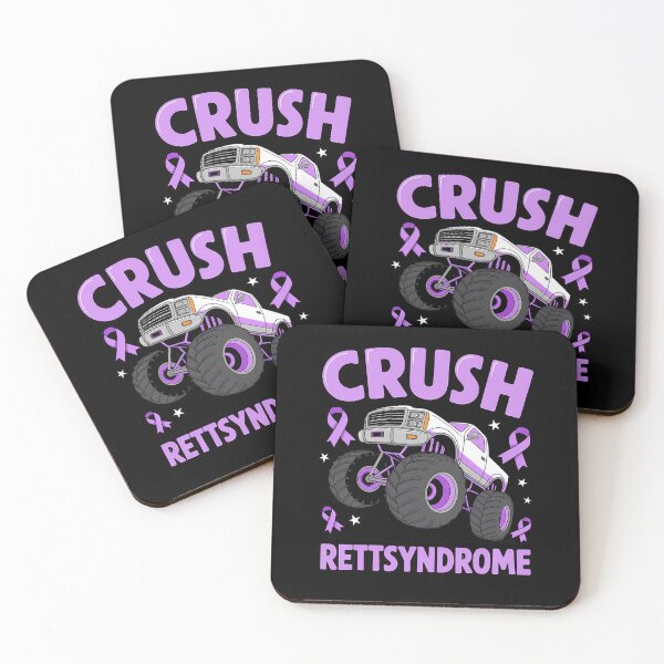 Item preview, Crush Rett Syndrome Halloween Ghost Monster Truck Awareness designed and sold by LeeEvans222.