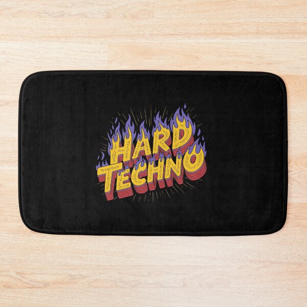 Item preview, Hard Techno – Fiery Cartoon Lettering Design for Electronic Music Lovers designed and sold by paulo silveira.