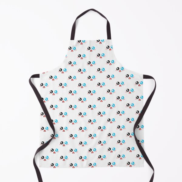 Item preview, Cute kawaii blushing surprides blue eye face pattern designed and sold by BlushyPrint.