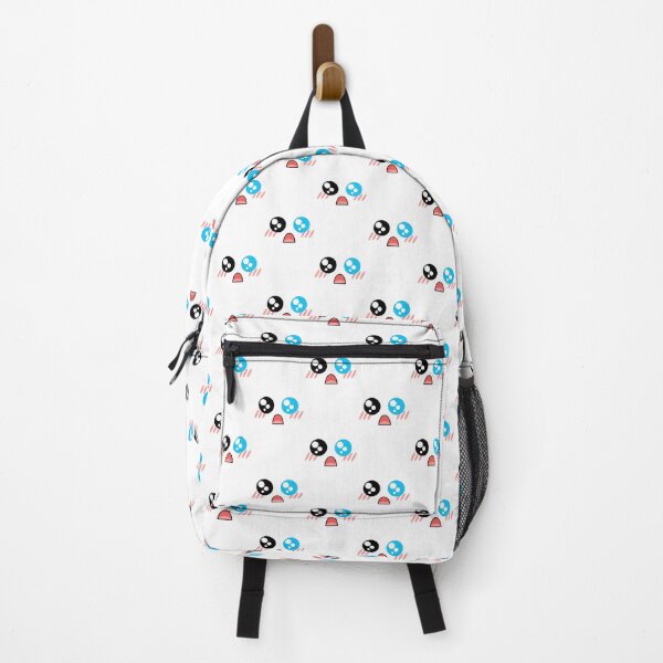 Item preview, Cute kawaii blushing surprides blue eye face pattern designed and sold by BlushyPrint.