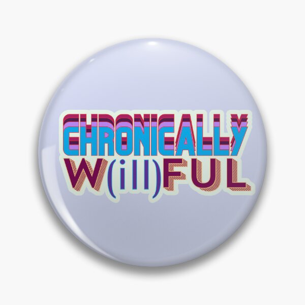 Item preview, Chronically Willful Retro Typography Design designed and sold by Hayley Mousley.