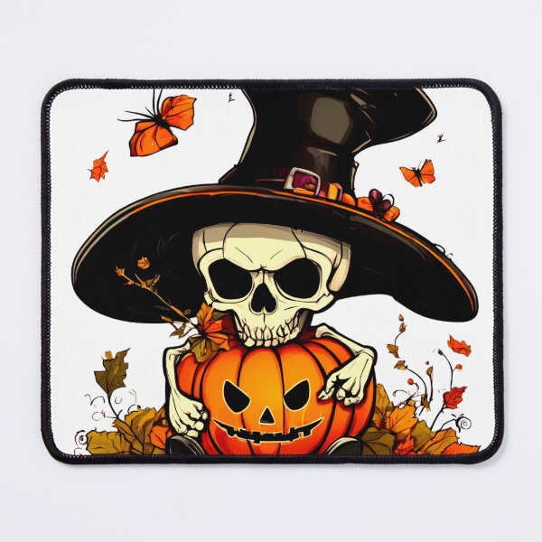 Item preview, Skull in a Pumpkin Hat designed and sold by Zofia Sosnecka.