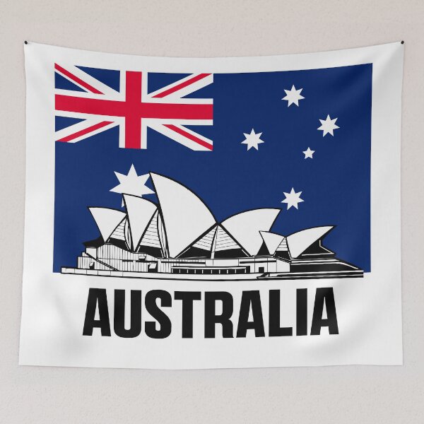 Item preview, Sydney Opera House With Flag Australia designed and sold by Febisaputra32.