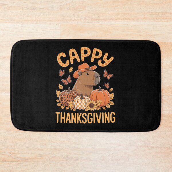Item preview, Cute Capybara Capy Thanksgiving Day Season Fall Pumpkin Leaf designed and sold by JonBarnes22.