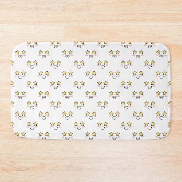 Item preview, Cute kawaii blushing star eyes face pattern designed and sold by BlushyPrint.