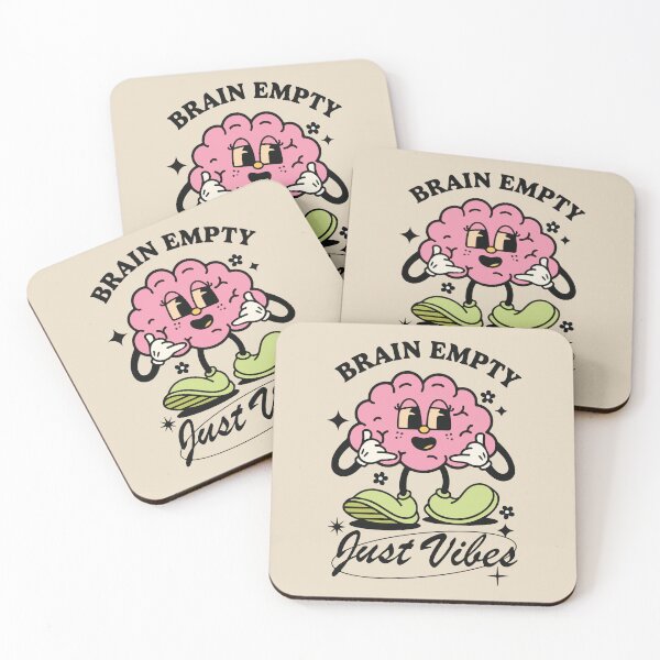 Item preview, Brain Empty Just Vibes designed and sold by BrownHorse90s.