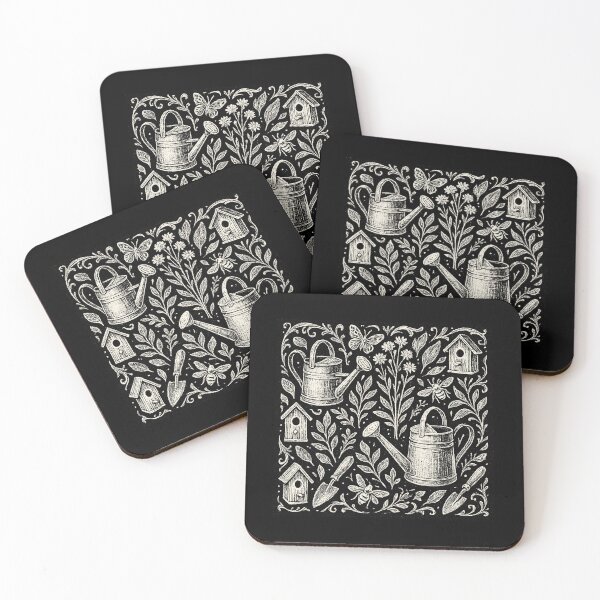Item preview, Vintage Garden Tools And Nature Pattern designed and sold by EdvvinStudios.