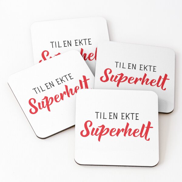 Item preview, Til en ekte superhelt. Norwegian text: To a real superhero.  designed and sold by pidzam4e.