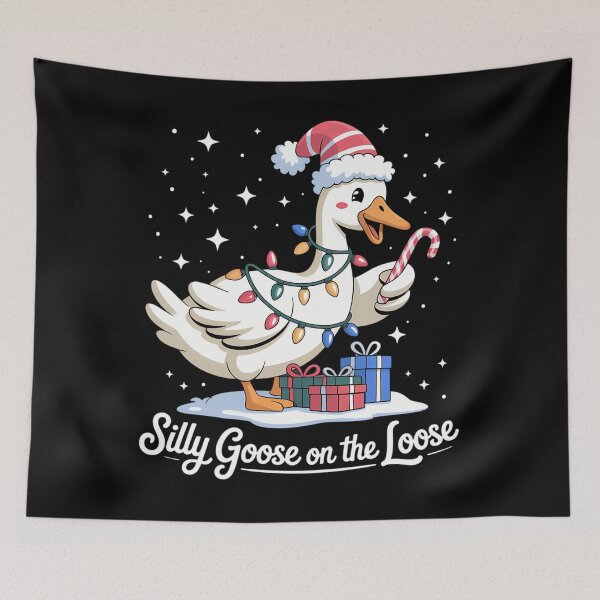 Item preview, Cute Funny Santa Duck Silly Goose On The Loose Christmas designed and sold by JonBarnes22.