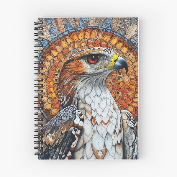 Item preview, Detailed design of an Egyptian Hawk with a Vibrant Radial Mandala Background. designed and sold by HEMRO.