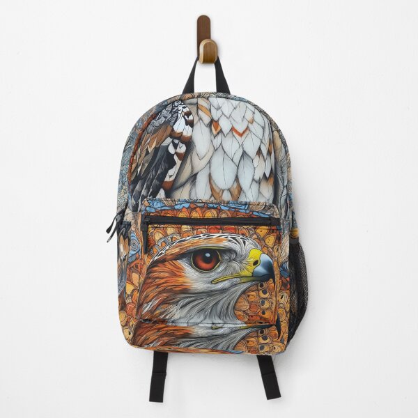 Item preview, Detailed design of an Egyptian Hawk with a Vibrant Radial Mandala Background. designed and sold by HEMRO.