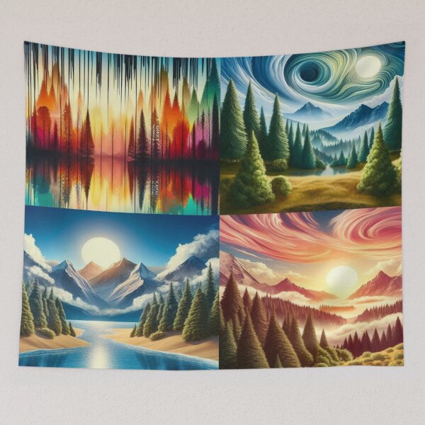 Item preview, Surreal Landscapes – Faces in the sky, nature flows into dreams and reflections designed and sold by FotoworldEdel.