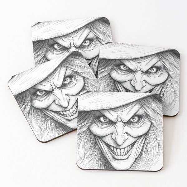 Item preview, Terrifying Witch Face Sinister Grin designed and sold by Shoot-The-Moon.