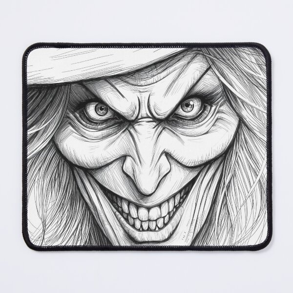 Item preview, Terrifying Witch Face Sinister Grin designed and sold by Shoot-The-Moon.