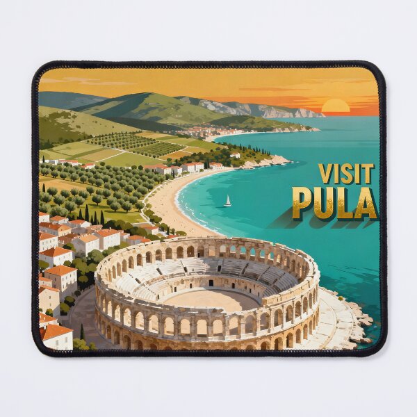 Item preview, Ai ilustration Historic Pula Arena - Roman Amphitheater in Croatia designed and sold by TrendSh0p.
