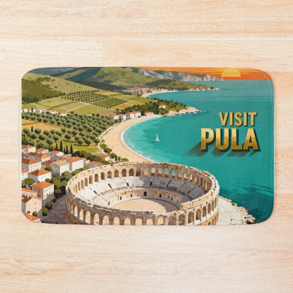 Item preview, Ai ilustration Historic Pula Arena - Roman Amphitheater in Croatia designed and sold by TrendSh0p.