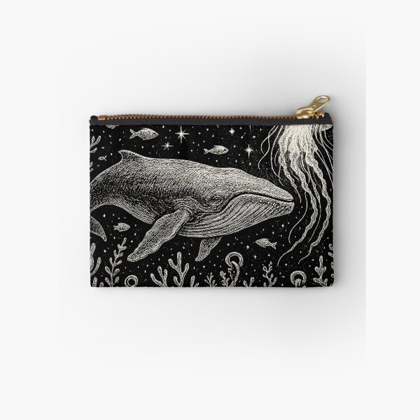 Item preview, Whale Jellyfish Deep Ocean Space Art designed and sold by EdvvinStudios.