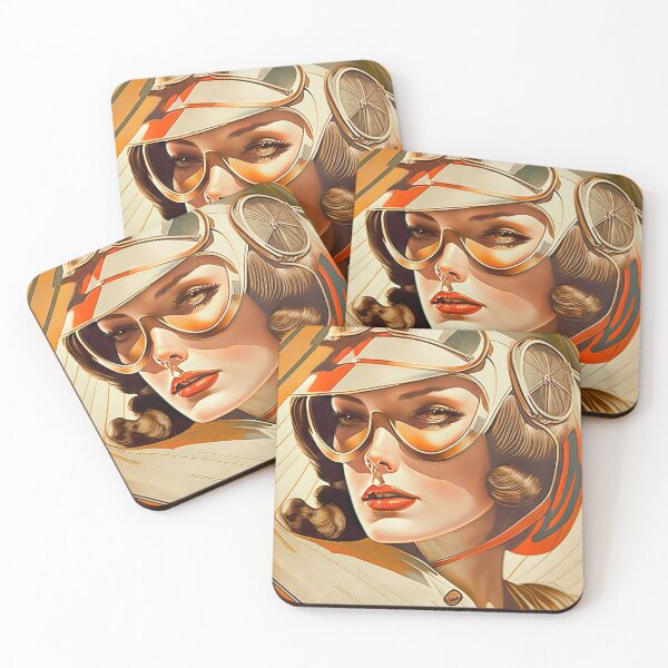 Item preview, Art Deco Aviatrix designed and sold by LanaGustavsson.
