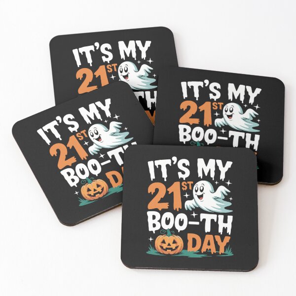 Item preview, Cute Ghost Pumpkin Halloween Birthday It's My 21st Booth Day designed and sold by JulienAureo.