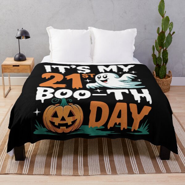 Item preview, Cute Ghost Pumpkin Halloween Birthday It's My 21st Booth Day designed and sold by JulienAureo.