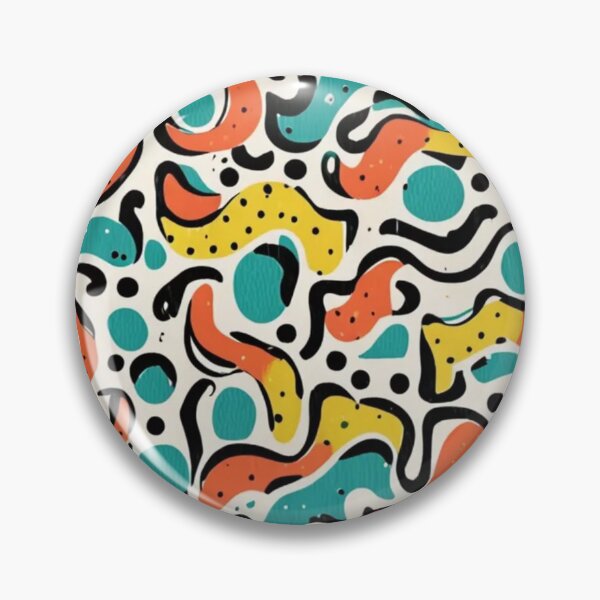 Item preview, colorful abstract shaped pattern unique design designed and sold by SmashingDeals.