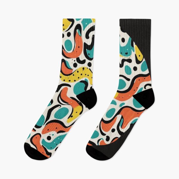 Item preview, colorful abstract shaped pattern unique design designed and sold by SmashingDeals.