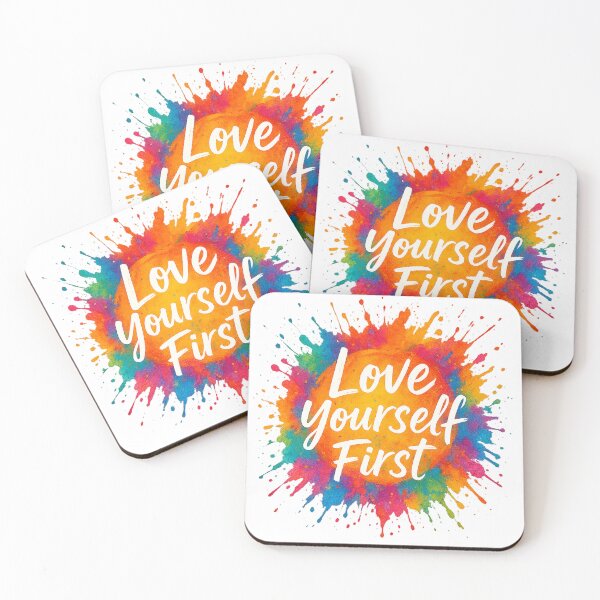 Item preview, Love yourself first – Colorful artistic design designed and sold by Paintyful.