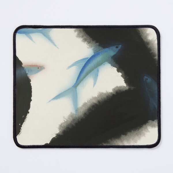 Item preview, Ethereal Blue Fish Amidst Dynamic Ink Strokes designed and sold by zzz888.
