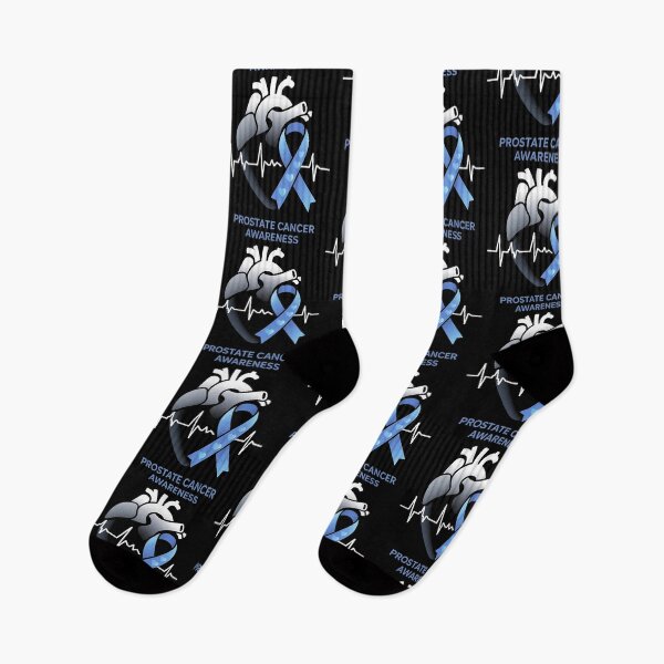 Item preview, Prostate Cancer Awareness Heart Ribbon Blue Support designed and sold by BLZART.