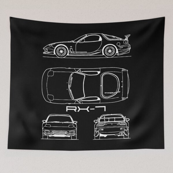 Item preview, The RX-7 Blueprint Classic 		 designed and sold by yenwpolwg57.