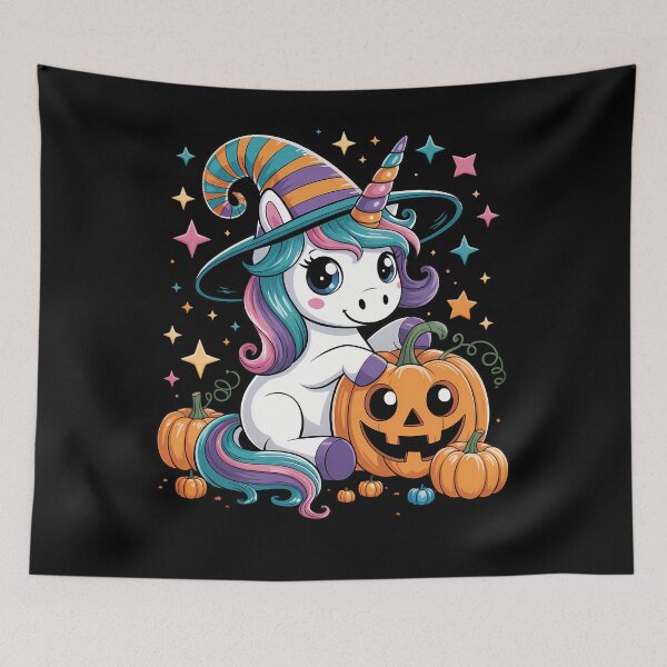 Item preview, Cute Halloween 2025 Girls Women Kids Witch Unicorn Halloween designed and sold by JulienAureo.