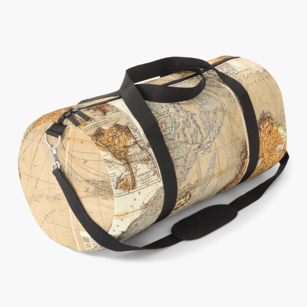 Item preview, Antique World Map from 1890 - Vintage Cartography and Historical Geographic Design - Dark Academia and Travel Aesthetics designed and sold by Printspiration, Explore Unique Art & Designs.