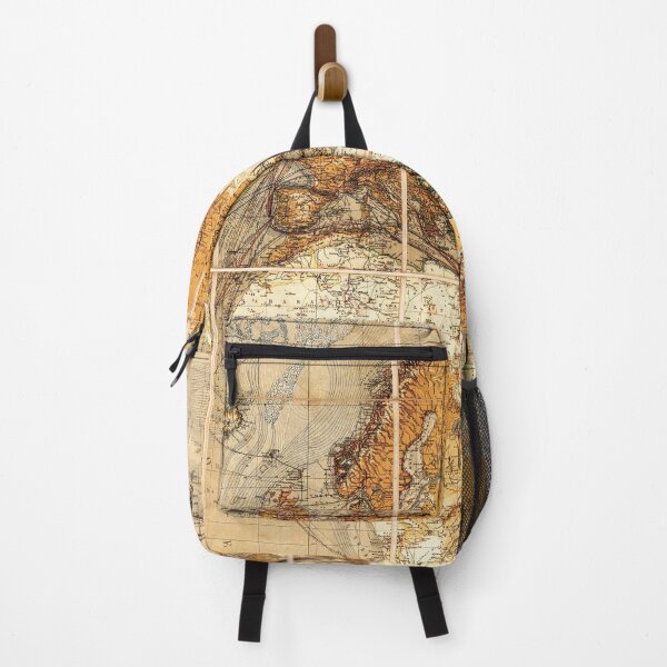 Item preview, Antique World Map from 1890 - Vintage Cartography and Historical Geographic Design - Dark Academia and Travel Aesthetics designed and sold by Printspiration, Explore Unique Art & Designs.