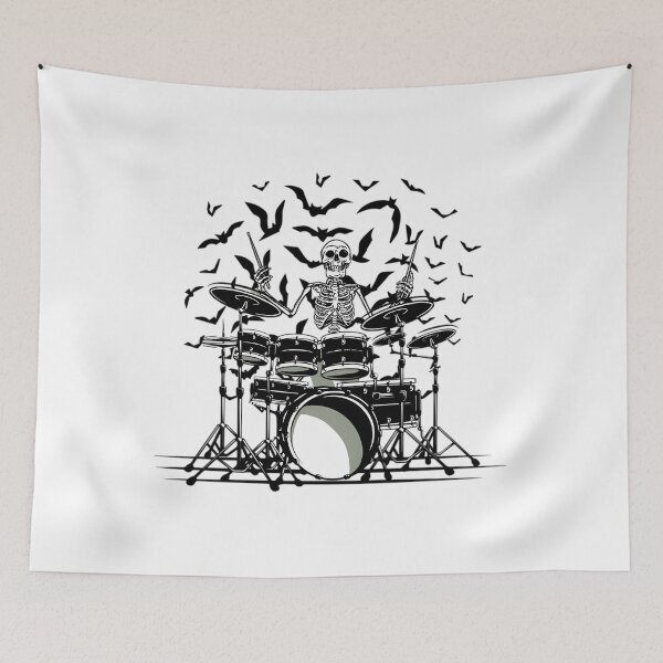 Item preview, Killin It - Skull 	 - Skull Tee - Shredding Drums - Drummer 	 - Band 	 - Punkrock 	  	 designed and sold by aixjrsho36.