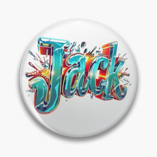 Aperçu de l'œuvre Jack 3D Graffiti Style Nom Art créée et vendue par AlexLineArt.