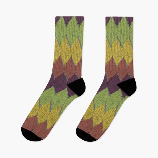 Item preview, retro vintage autumn leaf botanical pattern designed and sold by EdifiedExpressions.