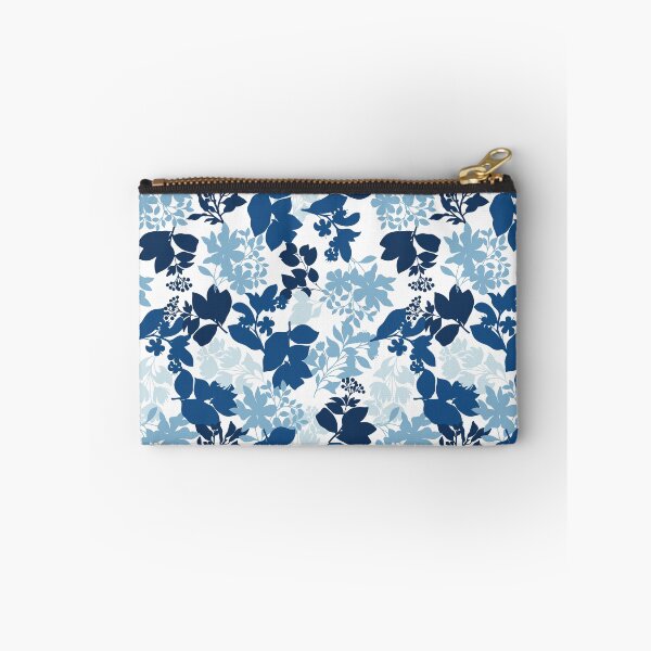 Item preview, Blue Monochrome Foliage Pattern designed and sold by Farissa Designs.