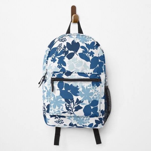 Item preview, Blue Monochrome Foliage Pattern designed and sold by Farissa Designs.